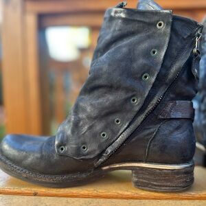 A.S.98 Saintec Black Ankle Boots